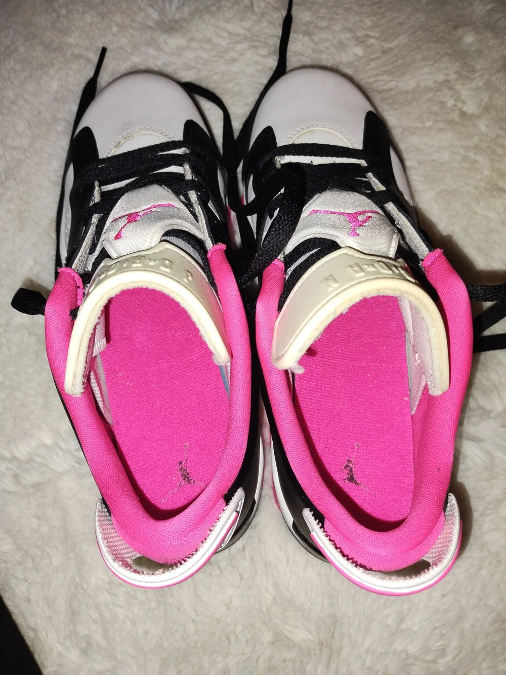Jordan Kids Sneakers - White, Black & Pink
